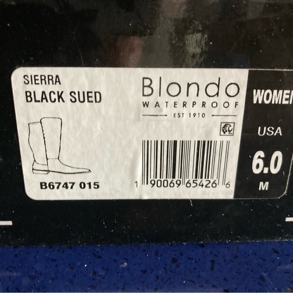 Blonde Sierra Waterproof Over the knee suede boot - Picture 2 of 5